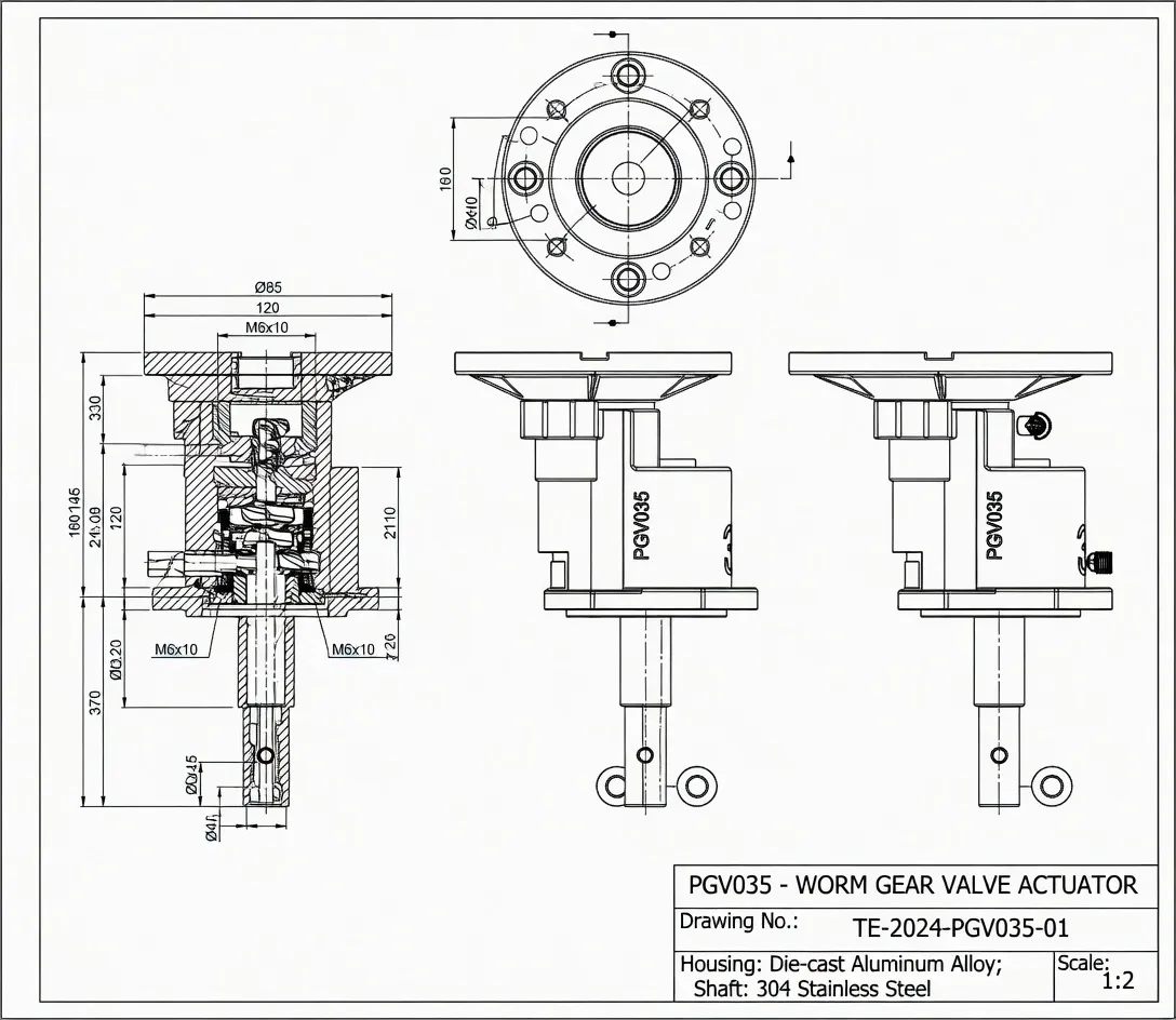 PGV planetary gearbox spare parts and accessories