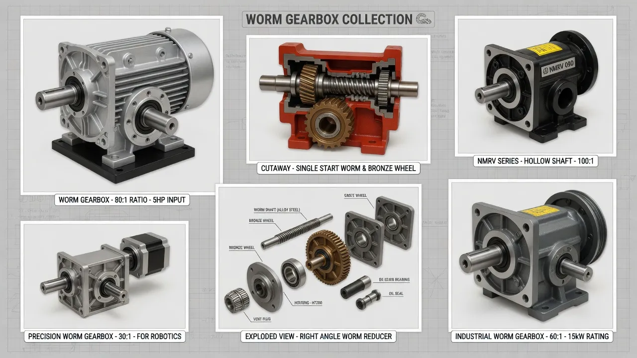 FGV035 Industry Applications FGV035 aluminum worm gearbox application across light-duty OEM equipment sectors