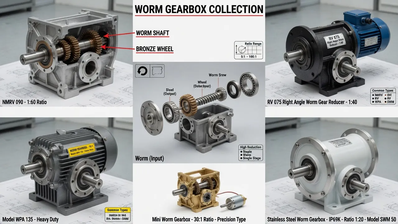 FGV035 Production Process Aluminum worm gearbox high-volume manufacturing including die casting CNC machining and lapping